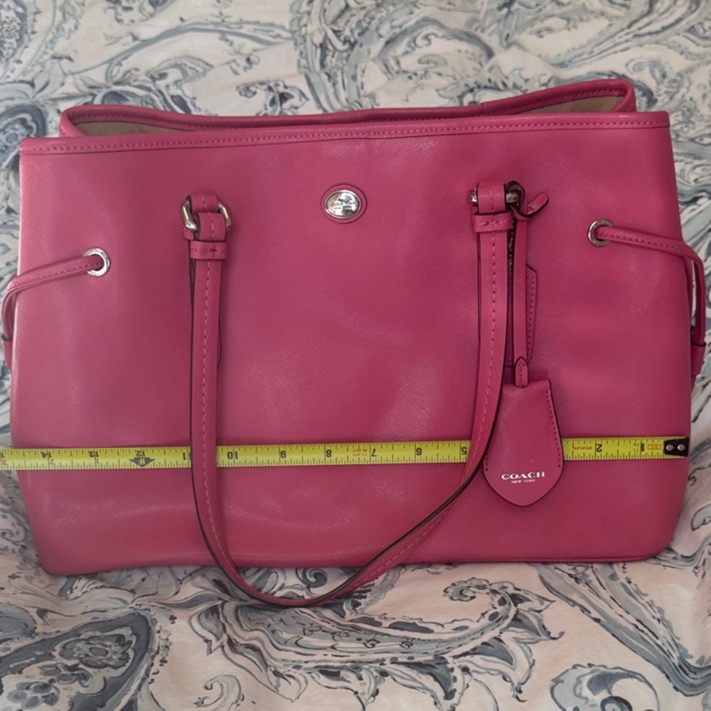 Coach Fuchsia Leather Tote